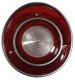 1971 C3 Corvette Backup Light Lens - Thru 1971E With Conical Center