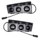 ORACLE Lighting 2021-2024 Ford Bronco Triple LED Fog Light Kit for Steel Bumper
