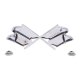 1968-1972 Corvette Front X-Flag Emblem, Sold as Each