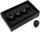 2020-2025 C8 Corvette Logo Black Valve Stem Caps - Knurled