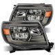 2005-2011 Toyota Tacoma AlphaRex Luxx-Series Crystal Projector Headlights Black with Activation L...