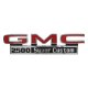 1971-1972 GMC Truck Front Fender Emblem, "GMC 2500 Super Custom", Sold as a Pair