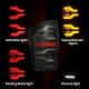 2016-2023 Toyota Tacoma AlphaRex LUXX-Series LED Tail Lights Alpha-Black with Activation Light & ...