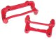 1997-2013 C6 Corvette Caliper Mounting Brackets -Powdercoated Red