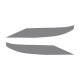 2014-2019 C7 Corvette Front Grille Enhancement Overlay Decal Set - Matte Dark Gray