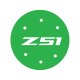 2014-2019 C7 Corvette Vinyl Gas Door Overlay - Gloss Lime Green W/ Z51 Logo