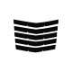 2014-2019 C7 Corvette Hood Vent Blade Overlay Decals Gloss Black Stingray/GS