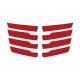 2014-2019 C7 Corvette Hood Vent Blade Overlay Decals Gloss Red Z06