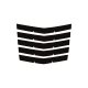 2014-2019 C7 Corvette Hood Vent Blade Overlay Decals Matte Black Stingray/GS