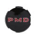 Pontiac Wheel Cover 2-3/4" Diameter W/Black Background 'PMD' Emblem, Each
