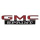1971-1972 GMC Truck Front Fender Emblem, "GMC Sprint", Sold as a Pair