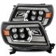 2005-2011 Toyota Tacoma AlphaRex Nova-Series LED Projector Headlights Black Lens with Activation ...