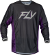 Fly Racing Kinetic Mesh Rave Jersey Black/Purple/Silver Sm