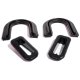 Metro SUPERsoft (BG 87) Front Bumper Collar Seals (4-Pc) For 1937 Chevrolet Master/Master Deluxe