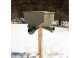 Banks Outdoors Feedbank 150 Gravity Deer Feeder - 150 lbs Capacity, 4 Feed Ports, UV Stabilized P...