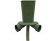 Banks Outdoors Feedbank 40 Gravity Deer Feeder - 40 lbs Capacity, 2 Feed Ports, Easy Mounting