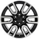 20" Replica Wheel CV36 Fits GMC Sierra 1500 Black Machined 20x9