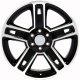 Chevy Silverado, GMC Sierra, Chevy Tahoe 22"x9" Replica Black Mach'd Wheel CV74B