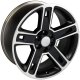 Chevy Silverado, GMC Sierra, Chevy Tahoe 22"x9" Replica Black Mach'd Wheel CV74B