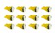 194 LED Bulb SMD2 LED Amber Set of 12 Diode Dynamics DD0032TW