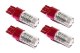 7443 LED Bulb XP80 LED Red Set of 4 Diode Dynamics DD0115Q
