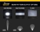 12" LED Light Bar Single Row Straight Clear Flood Ea Stage Series Diode Dynamics