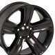20" Replica Wheel DG65 Fits Dodge RAM Rim 20x9 Black Wheel