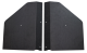 1948-1953 Dodge Truck AcoustiShield Cowl Extended Side Panel Set - ABS Plastic with Binding Tape ...