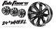 Fab Fours 1710-24270B FF521 Series Black Wheel