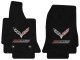 2015-2019 C7 Corvette Z06 Lloyd Front Embroidered Floor Mats Double Logo