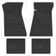 1975-1981 Pontiac Firebird Next Generation Custom Vintage Rubber Floor Mats Package