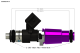 Injector Dynamics - 1050cc Injectors 60mm Length 14mm Grey Adaptor Top - Blue Bottom Adap (Set of...