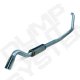 Diamond Eye K4318S-TDRP 409 Stainless Steel Exhaust System Kit