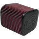 Air Filter For Intake Kits 75-1532, 75-1525 Oiled Cotton Cleanable Red S&B KF-1000