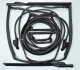 1970-1972 C3 Corvette T-Top/Door Weatherstrip Kit - 10 pcs