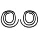 Metro SUPERsoft (LM 125-A) Front Door Seals For 1998-2003 Dodge Durango
