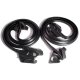 Metro SUPERsoft (LM 12-B) Door Seals w/Clips & Molded Ends For 1968 Chevrolet Chevelle