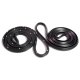 Metro SUPERsoft (LM 20-L) Front Door Seals w/ Clips For 1962-1967 Chevrolet Chevy II