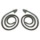 Metro SUPERsoft (LM 23-C) Molded Door Seals For 1970-1972 Plymouth Barracuda & 1967-1969 Duster