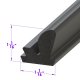 Metro SUPERsoft (RR 101-D) Roof-Rail Seals (2-Door Hardtop) For 1971-1974 AMC Javelin