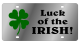 Eurosport Daytona Luck of The Irish Stainless Steel License Plate