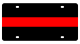 Thin Red Line Acrylic License Plate