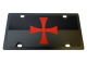 Templar Cross Carbon Steel License Plate Eurosport Daytona