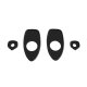 Metro SUPERsoft (MP 1104-E) Door-Handle Pads For 1954-55 Nash Metropolitan Series A/B