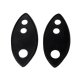 Metro SUPERsoft (MP 370) 3⅛″ × 7″ Headlight Pads For 1935 LaSalle Series 50