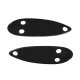 Metro SUPERsoft (MP 991-F) Headlight Pads For 1937 Pontiac Deluxe 6CA & 8CA