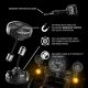 2014-2023 Harley Davidson Mototurnz Front LED Turn Signal Inserts by XK Glow - 1157 Flat Style Pa...
