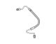 1969 Pontiac Firebird Power Steering Cooler Line with Bracket by The Right Stuff Stainless Steel