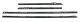 1964-65 Chevelle Convertible Outers Only Authentic Window Felts Whiskers Kit (4pcs)