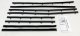 1966-67 Chevelle 4 Door Sedan Authentic Window Felts Whiskers Kit (8pcs)